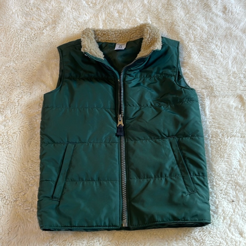 Toddler Green Puffer Vest